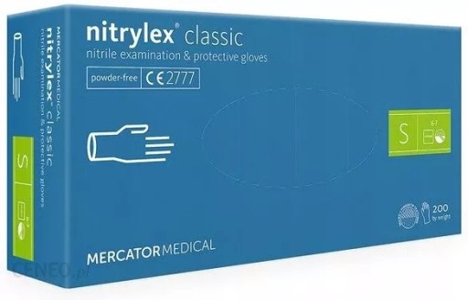 Zdjęcie oferty: Rękawiczki nitrylowe Nitrylex Classic 200 szt S