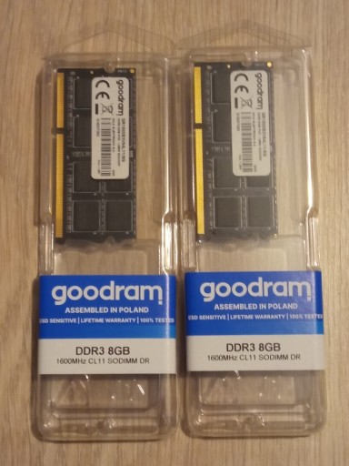 Zdjęcie oferty: Pamięć RAM GoodRam DDR3 1600Mhz 8 GB