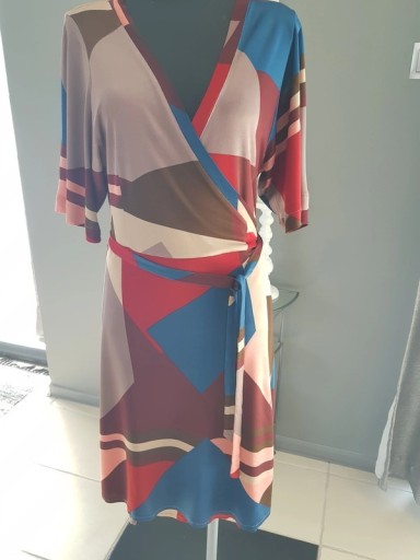 Zdjęcie oferty: Max&Co. Sukienka Dress Kopertowa Boho Wiskoza m/38