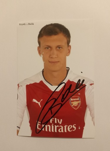 Zdjęcie oferty: Autograf Krystian Bielik, Birmingham Arsenal 