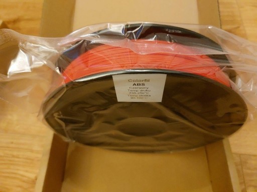 Zdjęcie oferty: Filament ABS- czerwony; 0,5kg szpula; do druku 3D