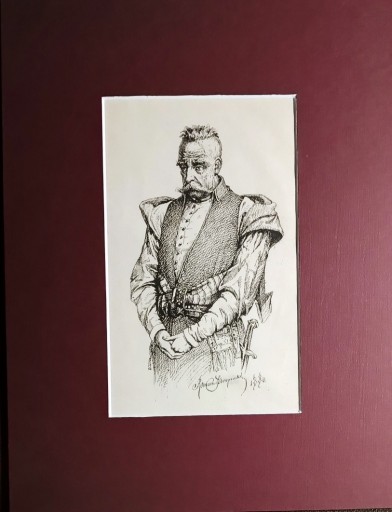 Zdjęcie oferty: Roman Szwojnicki, Palestrant, drzeworyt, 1880r.