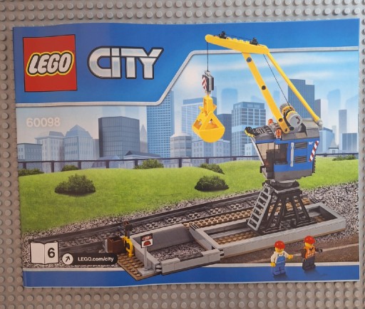 Zdjęcie oferty: Lego 60098 - dzwig + tory "Nowy"