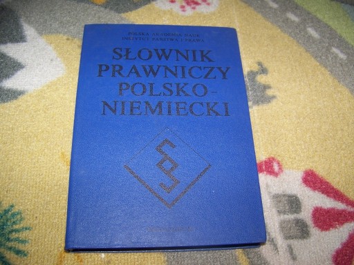 Zdjęcie oferty: SŁOWNIK PRAWNICZY POLSKO-NIEMIECKI- L.BAR