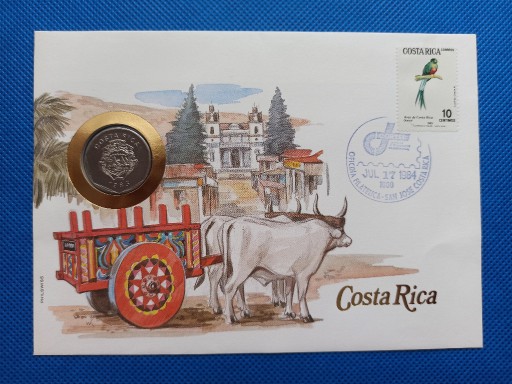 Zdjęcie oferty: Koperta numizmatyczna Costa Rica
