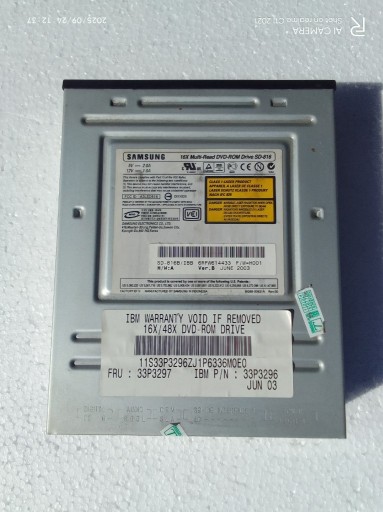 Zdjęcie oferty: Napęd DVD-ROM IBM Samsung SD-816 IDE 16x/48x FRU 33P3297