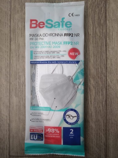 Zdjęcie oferty: Maska ochronna concept Besafe FFP2 MF-30 pro