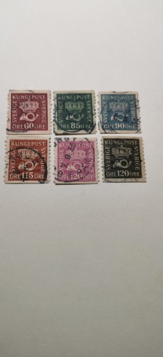 Zdjęcie oferty: Szwecja 1929- 1934 Korona + trąbka sygnałowa   