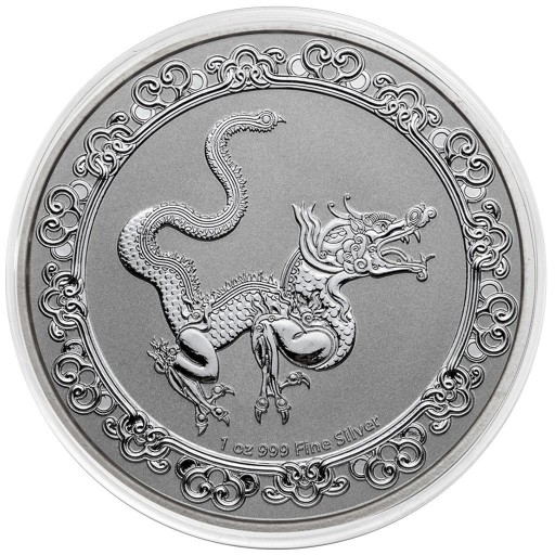 Zdjęcie oferty: Srebrna moneta Celestial Animals Yellow Snake Żółty wąż 2020 Ag.999