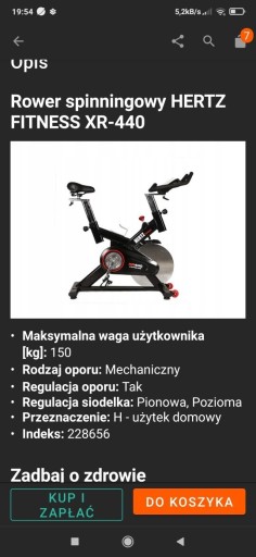 Zdjęcie oferty: Rower stacjonarny jak nowy 