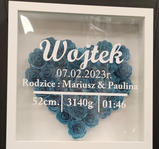 Zdjęcie oferty: Ramka  Narodziny personalizacja HANDMADE