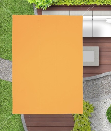 Zdjęcie oferty: żagiel słoneczny Prostokątny żółty 6m * 5m