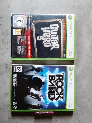 Zdjęcie oferty: Guitar Hero 5 i Rock Band na XBOX 360