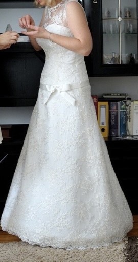 Zdjęcie oferty: Suknia ślubna koronka fason litery A