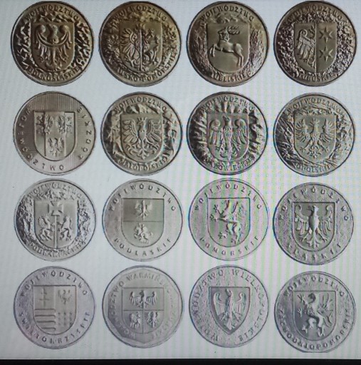 Zdjęcie oferty: 2zł Zestaw województw 16 monet z woreczka NBP