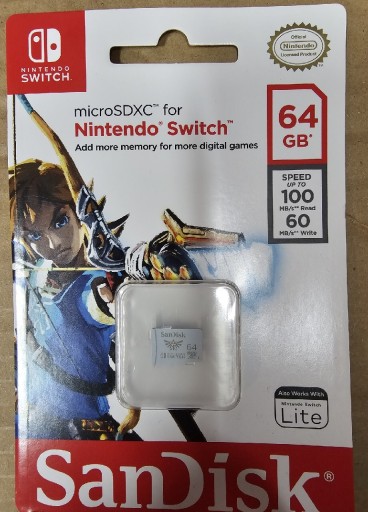Zdjęcie oferty: Karta pamięci SANDISK Nintendo 64GB MicroSDXC