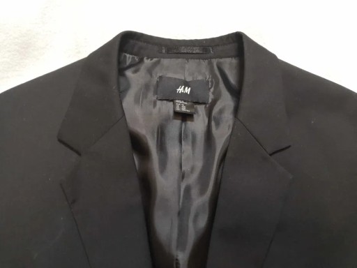 Zdjęcie oferty: Marynarka H&M męska czarna rozmiar 52 L 180/104