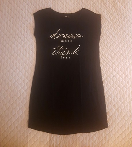 Zdjęcie oferty: Reserved czarna koszula nocna bawełna S