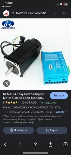 Zdjęcie oferty: Silnik krokowy NEMA34