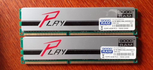 Zdjęcie oferty: Pamięć RAM DDR3 GOODRAM PLAY 8GB 1833 Mhz