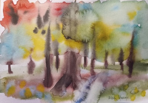 Zdjęcie oferty: Jesienne impresje, A4, oryginał , pejzaż, nowy