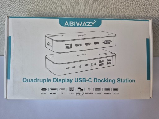 Zdjęcie oferty: Abiwazy Quadruple Display USB-C stacja dokująca do laptopa