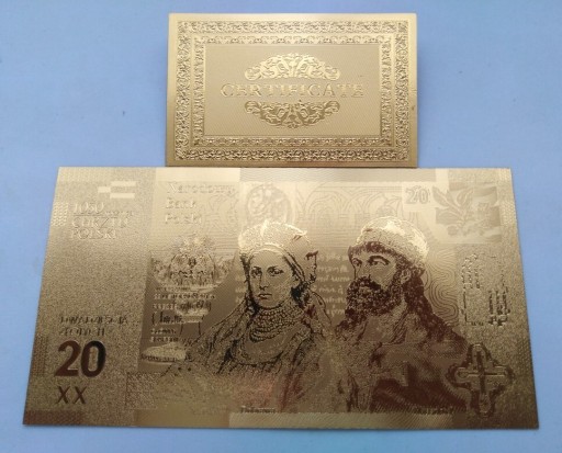 Zdjęcie oferty: Banknot złoty 24k  1050 ROCZ. CHRZTU POLSKI 20 zł.