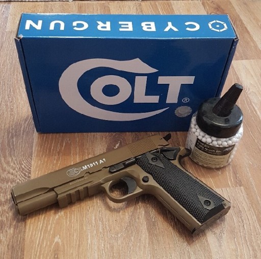 Zdjęcie oferty: Pistolet sprężynowy ASG Colt Cybergun Metal 