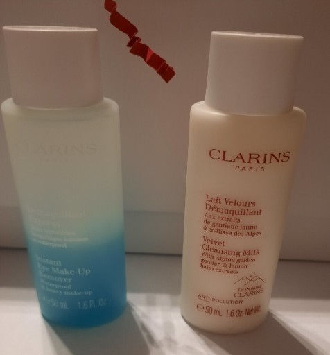 Zdjęcie oferty: Clarins płyn dwufazowy i mleczko do demakijażu