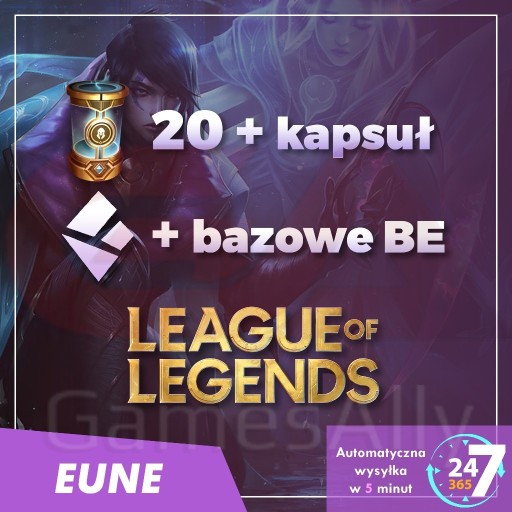 Zdjęcie oferty: League of Legends LoL smurf konto EUNE 20 Kapsuł