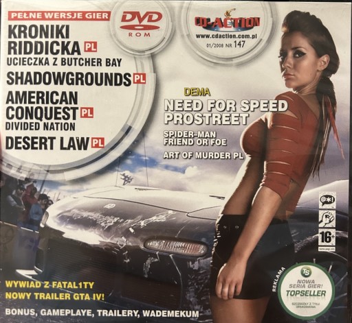 Zdjęcie oferty: Gry PC CD-Action DVD nr 147: Kroniki Riddicka