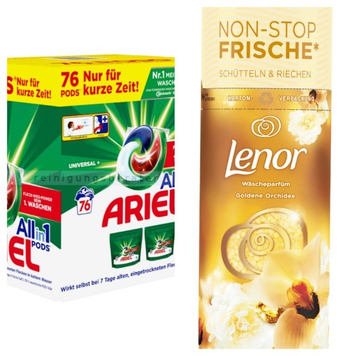 Zdjęcie oferty: Ariel kapsułki 76szt+perełki Lenor Golden Orchidea