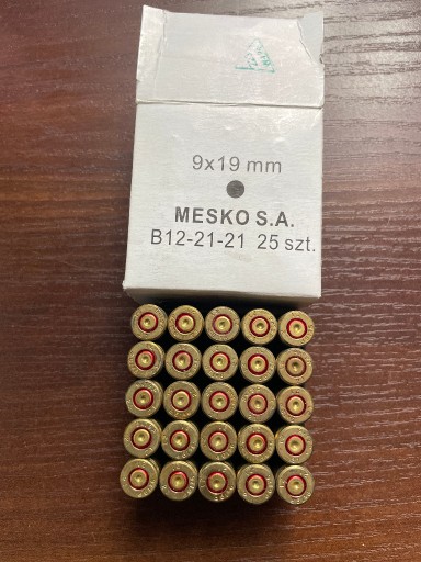 Zdjęcie oferty: Łuski 9x19 P MESKO 