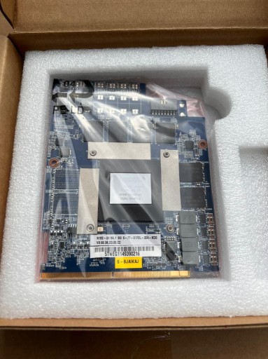 Zdjęcie oferty: Karta graficzna NVIDIA RTX 2060 6GB GDDR6 MXM-III V2.0 do laptopów CLEVO