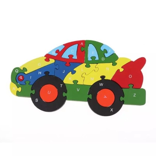 Zdjęcie oferty: Grube puzzle edukacyjne - Samochód