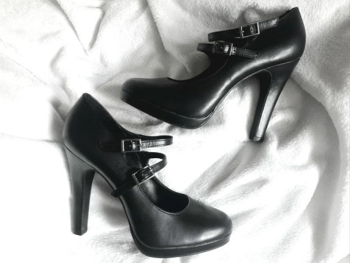 Zdjęcie oferty: Czarne buty na cudownym obcasie 39 Graceland Nowe 