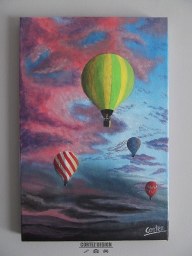 Zdjęcie oferty: Obraz Balony 20x30cm akryl