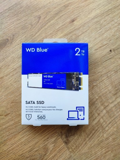 Zdjęcie oferty: WD Blue SATA SSD 2TB. Dysk M.2 SATA. WDS200T2B0B