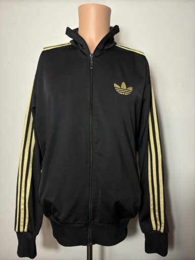 Zdjęcie oferty: Klasyczna bluza Adidas Originals złote paski i logo Trefoil