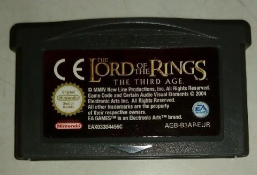 Zdjęcie oferty: Gra The Lord of The Rings Game Boy Advance GBA EUR