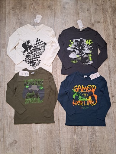 Zdjęcie oferty: T-shirty/ bluzki chłopięce/ 4 szt./ rozm 134/140