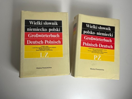 Zdjęcie oferty: Wielki Słownik niemiecko-polski WP 2 części l-z pż