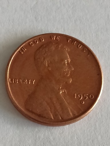 Zdjęcie oferty: 1 cent 1950 D  USA 