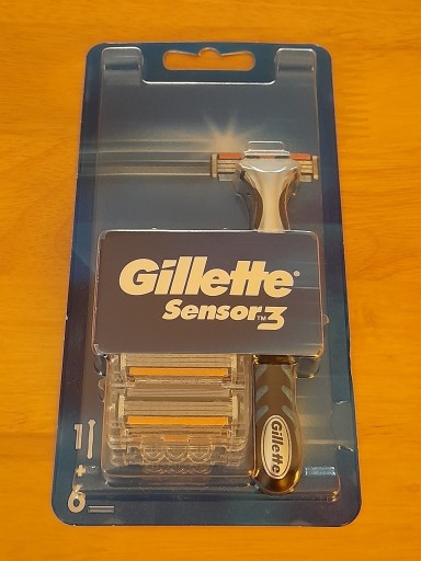 Zdjęcie oferty: Gillette Sensor 3 maszynka + 6 ostrzy oryginalna