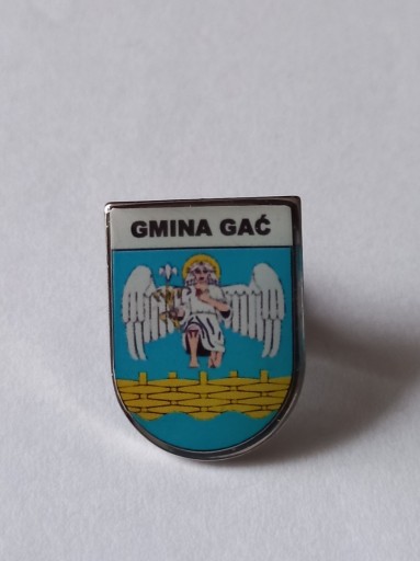 Zdjęcie oferty: Herb gmina Gać przypinka pin odznaka wpinka