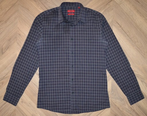 Zdjęcie oferty: Hugo Boss _ szara koszula w kratę _ slim fit _ S