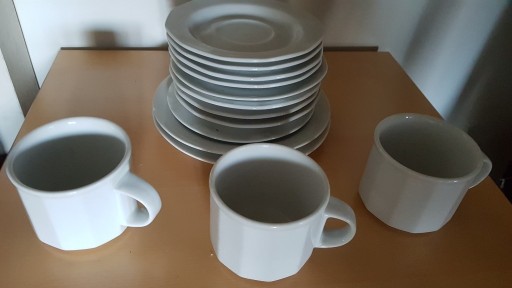 Zdjęcie oferty: Zestaw serwis do kawy herbaty biały ceramika 11+3