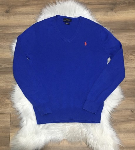 Zdjęcie oferty: Niebieski sweter Polo Ralph Lauren S