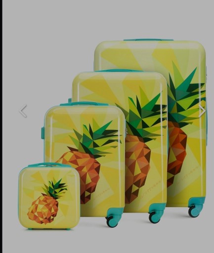 Zdjęcie oferty: WITTCHEN zestaw czterech walizek ABS z nadrukiem