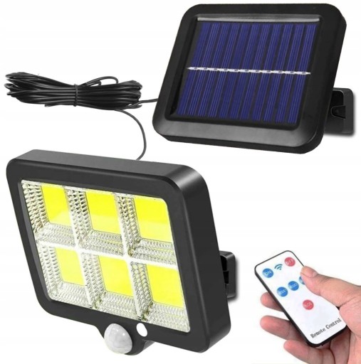 Zdjęcie oferty: Lampa solarna LED z czujnikiem ruchu i zmierzchu 